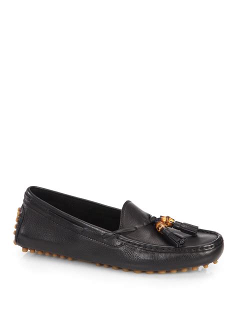 gucci urban leather tassel driving loafers|Gucci creeper loafers.